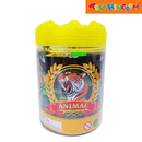 Bucket of Toy Animal Figurines