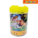 Bucket of Toy Animal Figurines