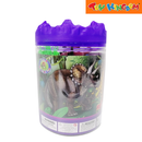 Bucket of Toy Animal Figurines