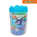 Bucket of Toy Animal Figurines