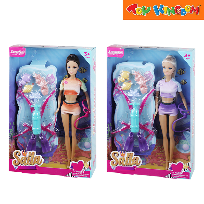 11.5" Solid Body Doll with Accessories 2 Asst - Random Assortment