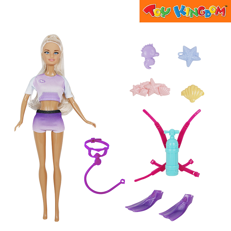 11.5" Solid Body Doll with Accessories 2 Asst - Random Assortment