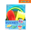 Multifunctional Folding Bucket Beach Toy Set in Random Assortment