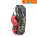 Camouflage Punching Bag with Boxing Gloves 