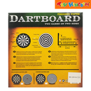 Double-sided Pressed Paper Dartboard Set 15 inch