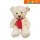 Giant Sitting Bear Plush with Scarf