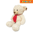 Giant Sitting Bear Plush with Scarf