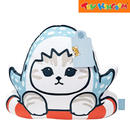 Mofusand Whale Shark Die-Cut Character Pillow