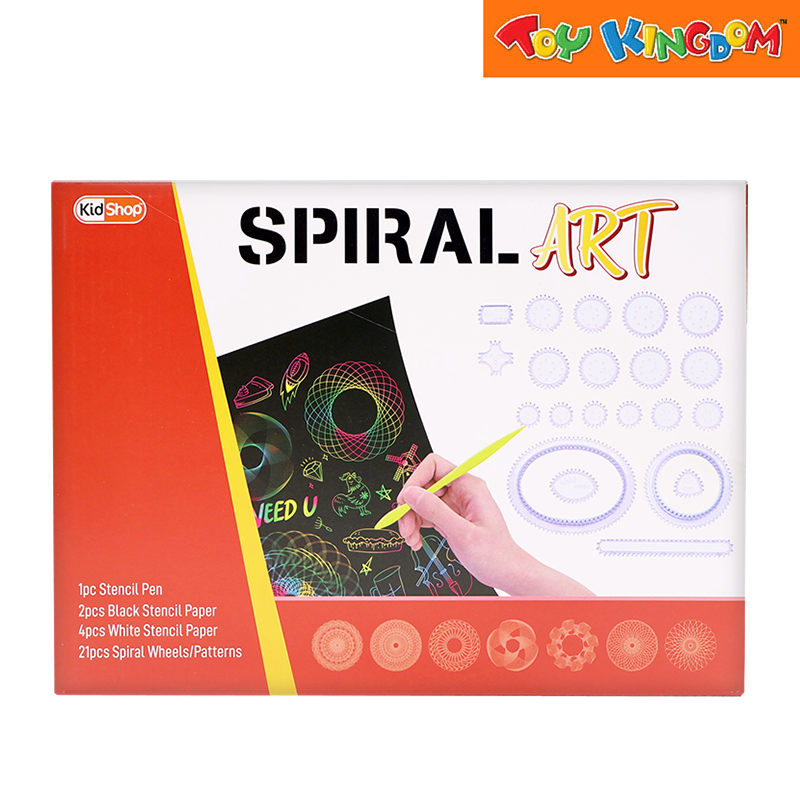 KidShop Spiral Stencil Art Set