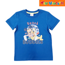 Disney Mickey Mouse and Pluto Beach Buddies Round Neck Tee with Mock Folded Sleeves