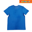 Disney Mickey Mouse and Pluto Beach Buddies Round Neck Tee with Mock Folded Sleeves