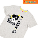 Disney Mickey Mouse Classic Round Neck Shirt with Cut and Sew Detail