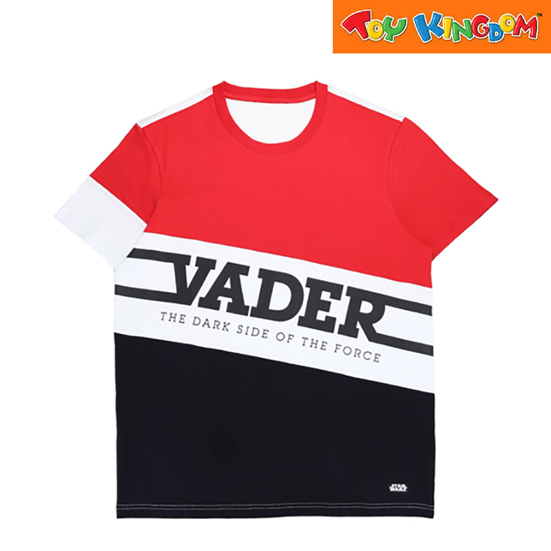 Star Wars Darth Vader Red/White/Navy Blue Round Neck Shirt