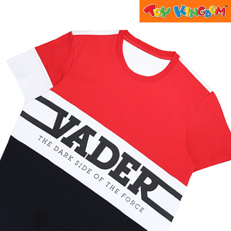 Star Wars Darth Vader Red/White/Navy Blue Round Neck Shirt