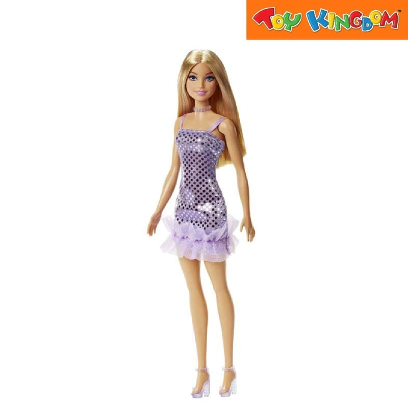 Barbie Fashionista Polka Dot Dress Purple Dolls