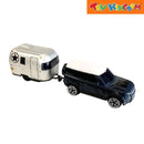 Majorette Mack Airstream Sport 16 & Land Rover Defender 90 Trailer Vehicle