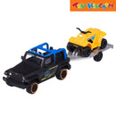 Majorette Mack Jeep Wrangler Trailer Vehicle