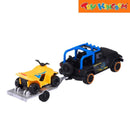 Majorette Mack Jeep Wrangler Trailer Vehicle