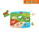 Hape Love Play Learn Farm Animal Puzzle & Play