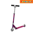 Micro Foldable Sprite Scooter Purple Stripe LED