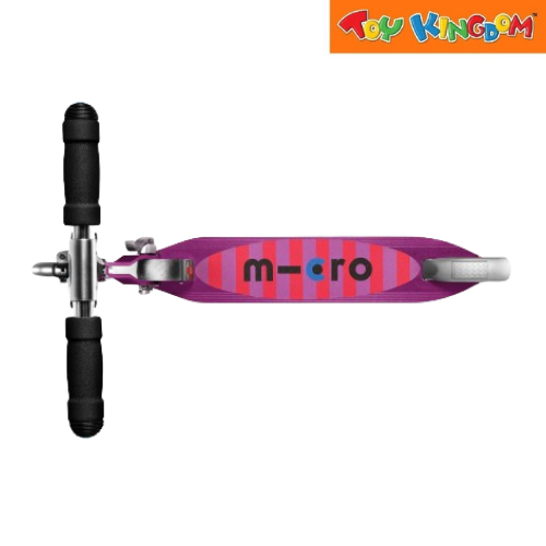 Micro Foldable Sprite Scooter Purple Stripe LED