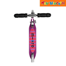 Micro Foldable Sprite Scooter Purple Stripe LED