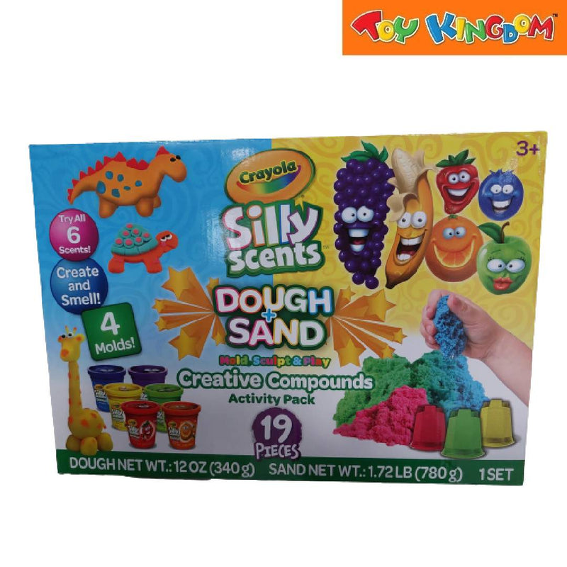 Crayola Silly Scents Dough + Sand 19pcs Creative Compounds Activity Pack