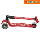 Micro Foldable Scooter LED Red Maxi Deluxe