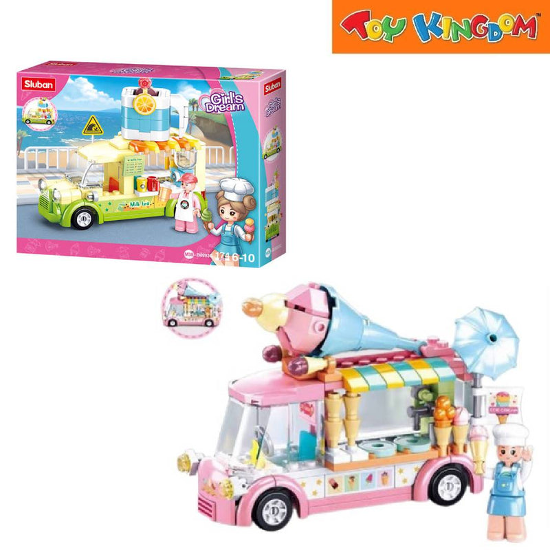 Sluban Girl's Dream Milk Tea Truck 174pcs Building Set