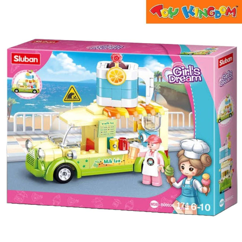 Sluban Girl's Dream Milk Tea Truck 174pcs Building Set