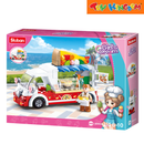 Sluban Girl's Dream Pizza Truck 156pcs Building Set