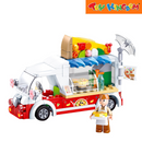 Sluban Girl's Dream Pizza Truck 156pcs Building Set