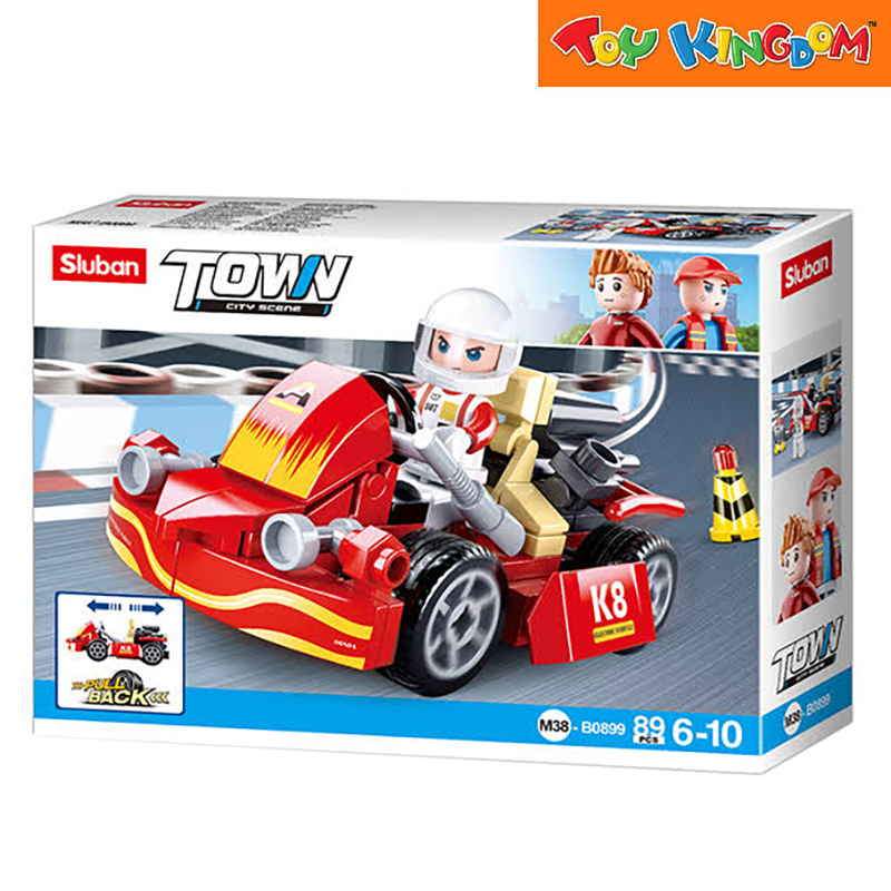 Sluban Town City Scene Karting 89pcs Building Set