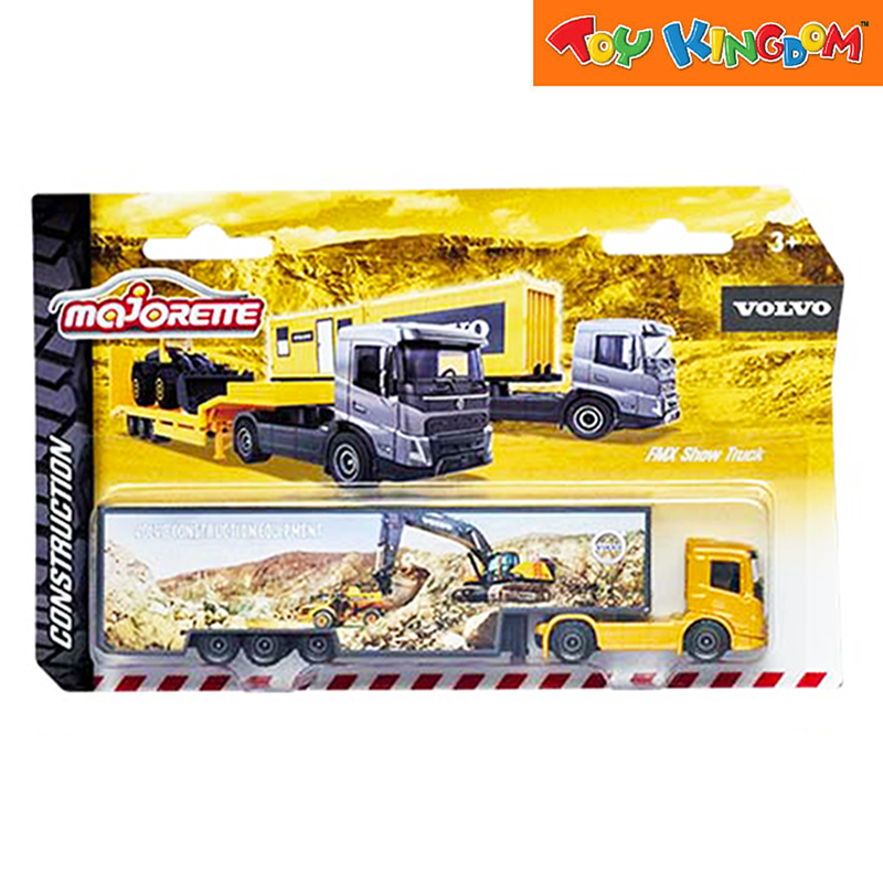 Majorette FMX Low Bed Trailer Volvo Transporter