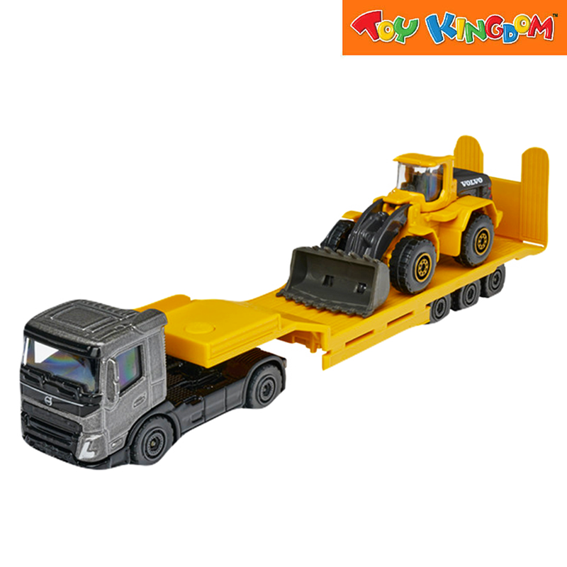 Majorette FMX Low Bed Trailer Volvo Transporter