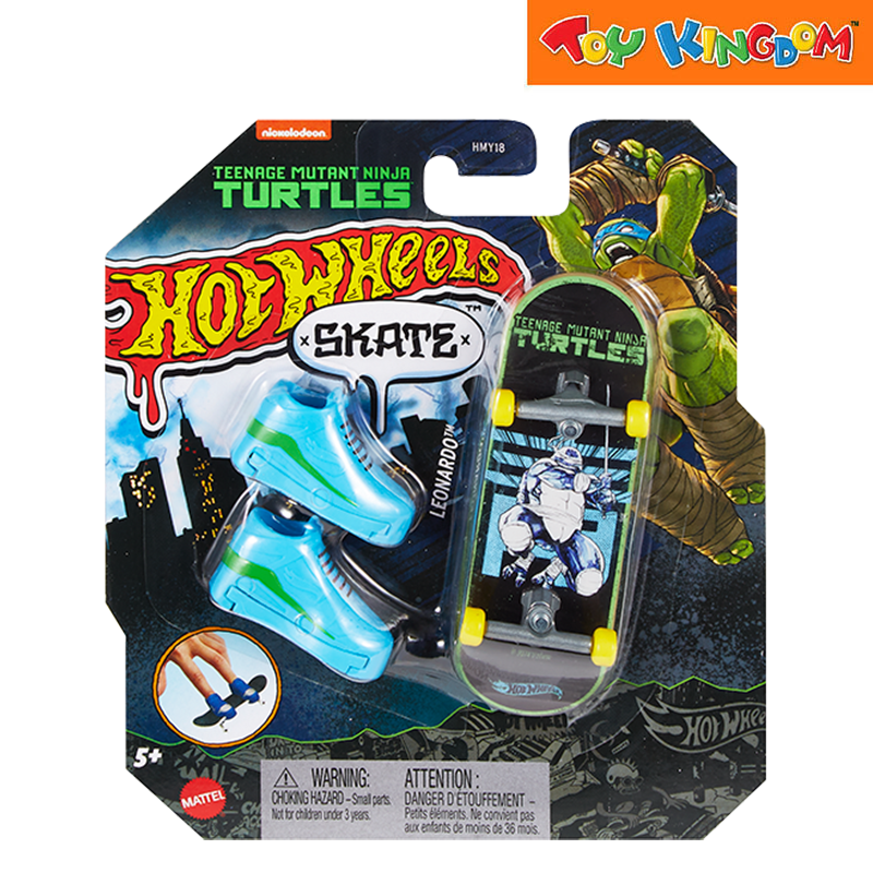 Hot Wheels Teenage Mutant Ninja Turtles Leonardo Skate Fingerboards & Shoe