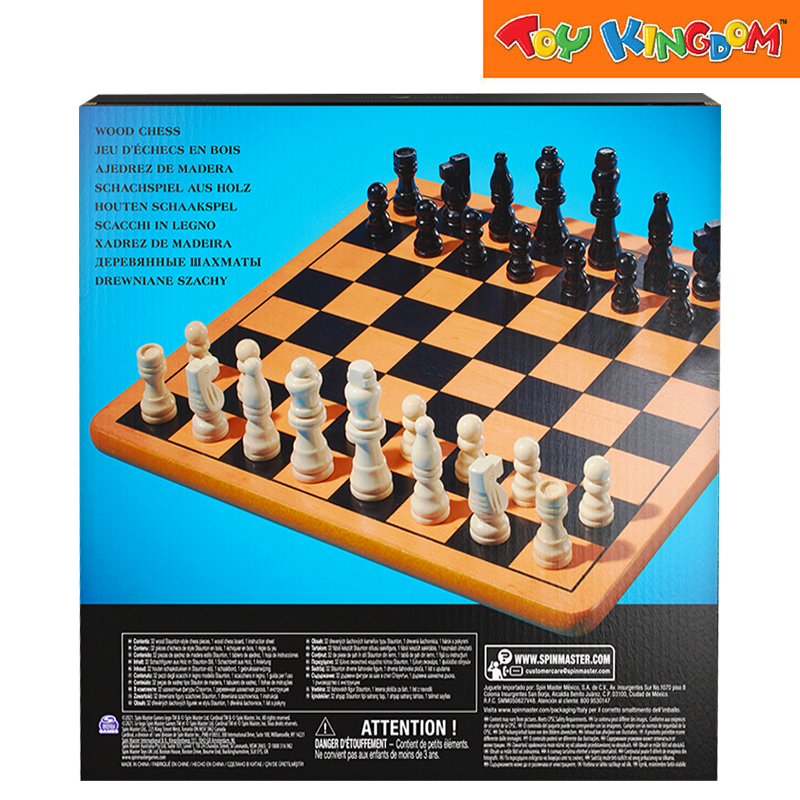 Spinmaster Games Wood Chess Playset