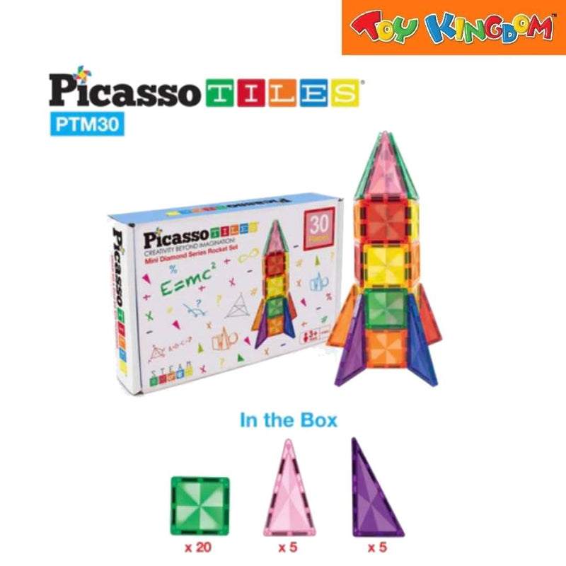 Picasso Tiles Mini Diamond Series 30pcs Rocket Set