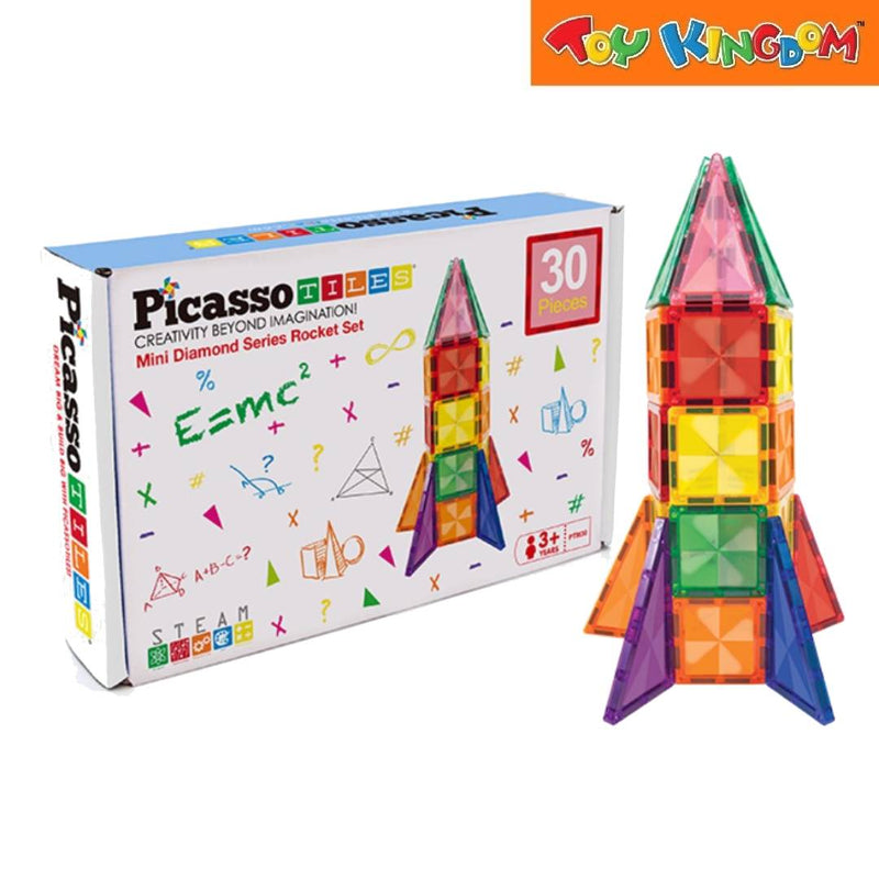 Picasso Tiles Mini Diamond Series 30pcs Rocket Set