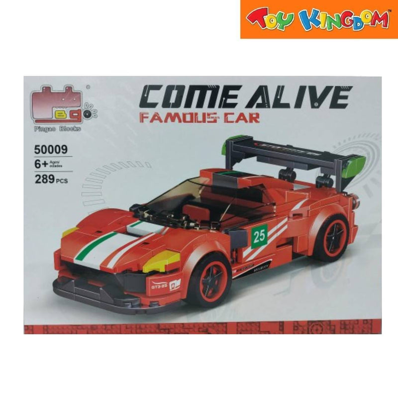 Pingao Blocks 50009 Come Alive Famous Car 289pcs Building Sets