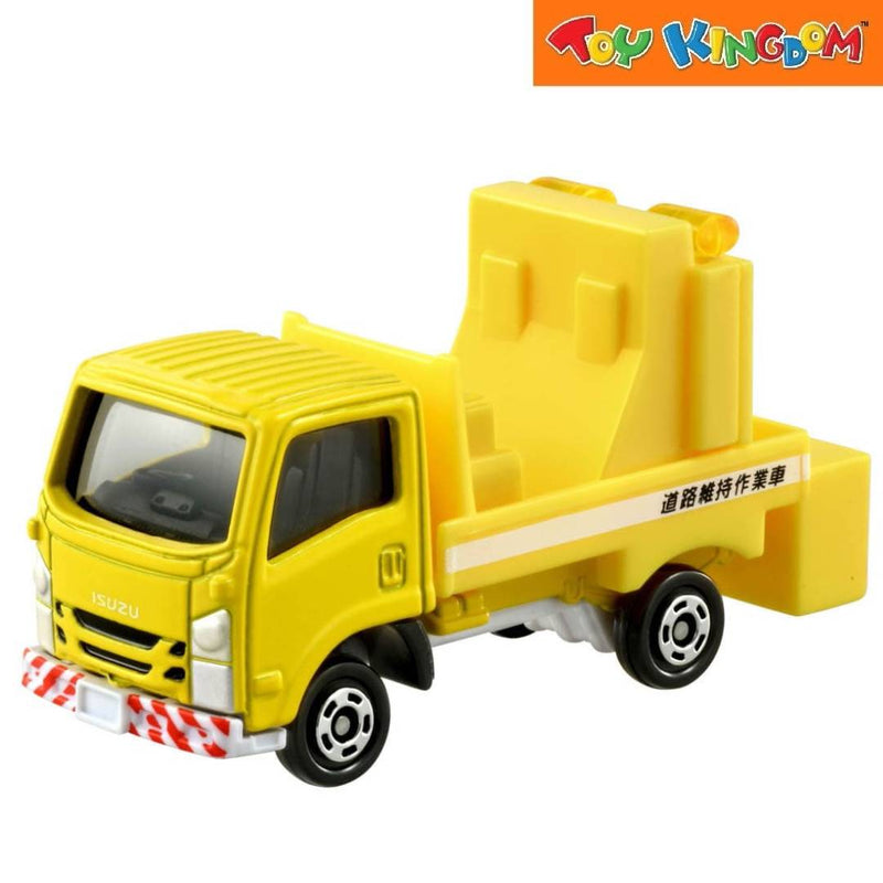 Tomica Isuzu Elf Road Sign Truck Yellow Die-cast