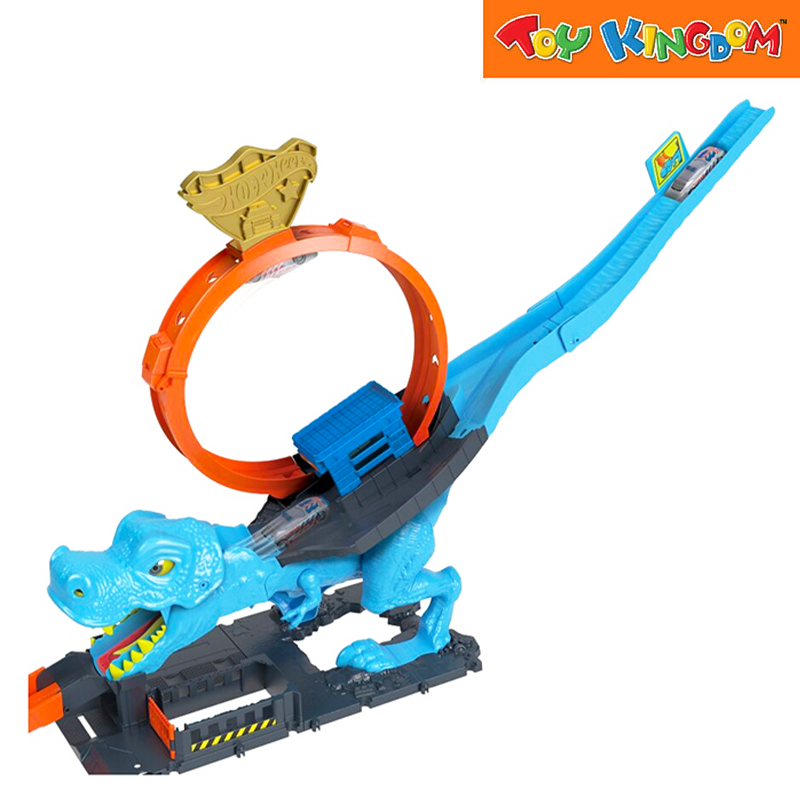 Hot Wheels City T-Rex Chomp Down Playset