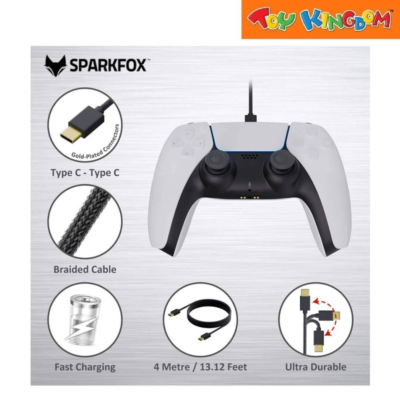 SparkFox Premium Data & Charge Cable Type C PlayStation 5 Accessories
