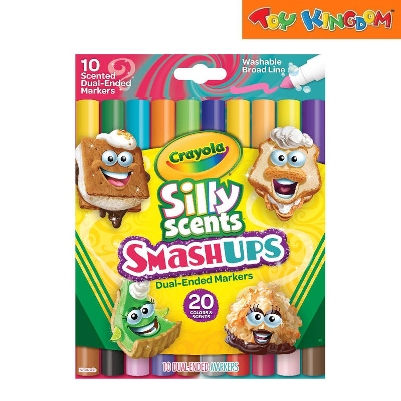 Crayola 10 Scented Dual-Ended Markers Silly Scents Smash Ups