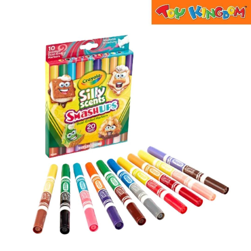 Crayola 10 Scented Dual-Ended Markers Silly Scents Smash Ups