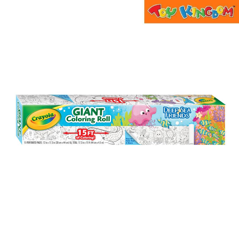 Crayola Giant Coloring Roll Deep Sea Friends