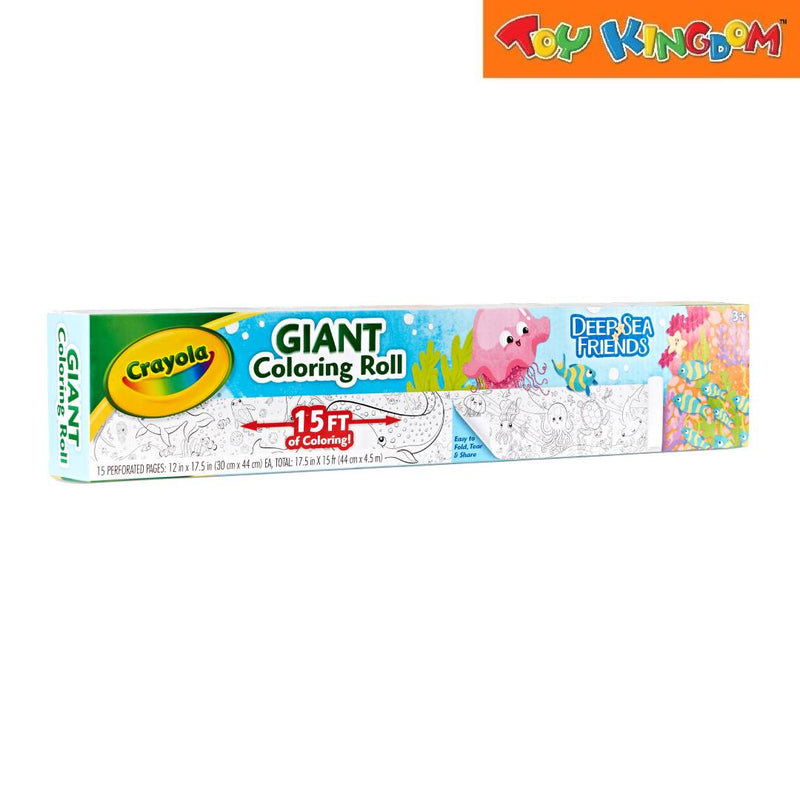 Crayola Giant Coloring Roll Deep Sea Friends