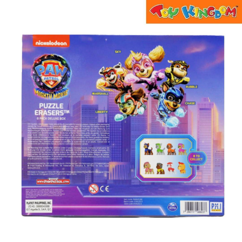 Paw Patrol The Mighty Movie 8pcs 3D Puzzle Erasers