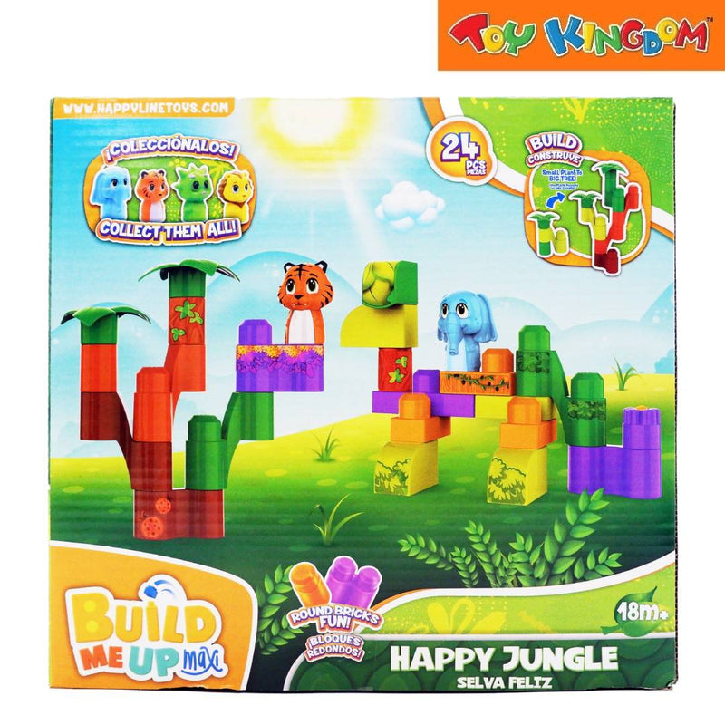 Build Me Up Maxi Elephant and Tiger 24pcs Jungle Building Blocks
