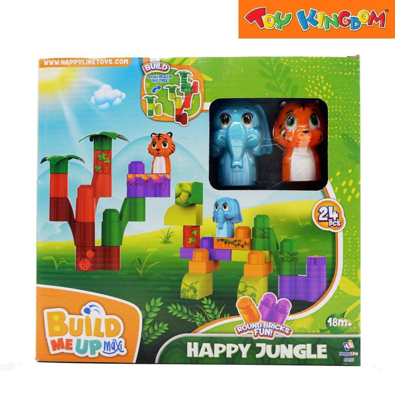 Build Me Up Maxi Elephant and Tiger 24pcs Jungle Building Blocks